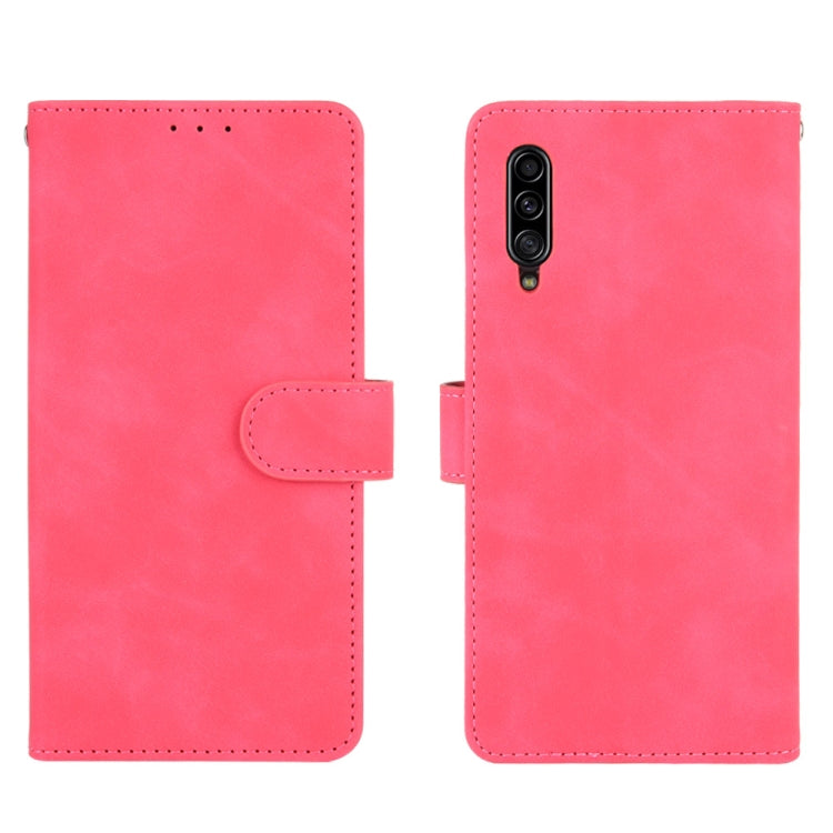For Samsung Galaxy A90 5G Solid Color Skin Feel Magnetic Buckle Horizontal Flip Calf Texture PU Leather Case with Holder & Card Slots & Wallet