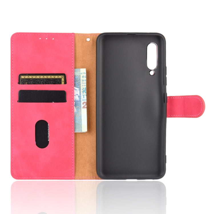 For Samsung Galaxy A90 5G Solid Color Skin Feel Magnetic Buckle Horizontal Flip Calf Texture PU Leather Case with Holder & Card Slots & Wallet