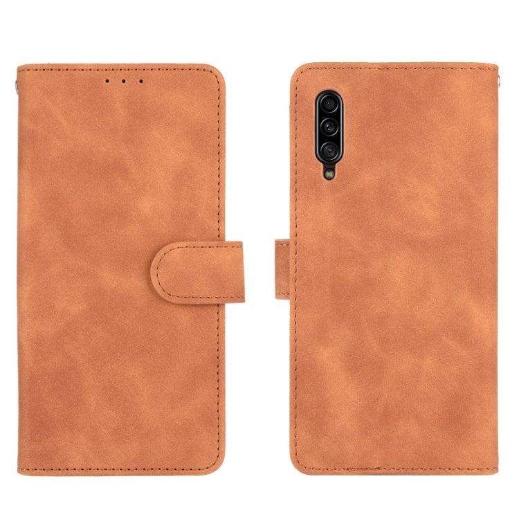 For Samsung Galaxy A90 5G Solid Color Skin Feel Magnetic Buckle Horizontal Flip Calf Texture PU Leather Case with Holder & Card Slots & Wallet