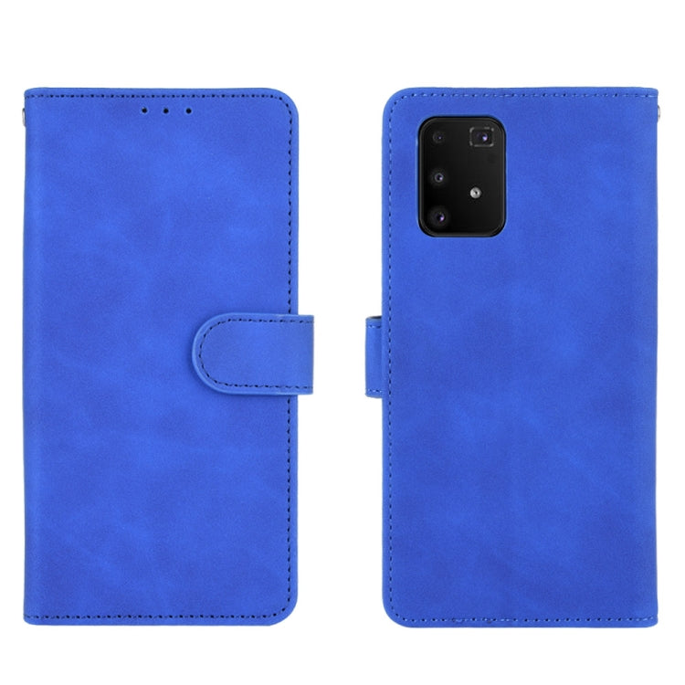 For Samsung Galaxy A91 / M80s Solid Color Skin Feel Magnetic Buckle Horizontal Flip Calf Texture PU Leather Case with Holder & Card Slots & Wallet