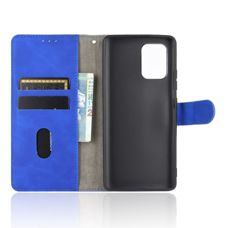 For Samsung Galaxy A91 / M80s Solid Color Skin Feel Magnetic Buckle Horizontal Flip Calf Texture PU Leather Case with Holder & Card Slots & Wallet