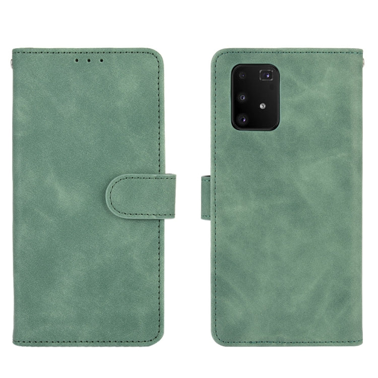 For Samsung Galaxy A91 / M80s Solid Color Skin Feel Magnetic Buckle Horizontal Flip Calf Texture PU Leather Case with Holder & Card Slots & Wallet
