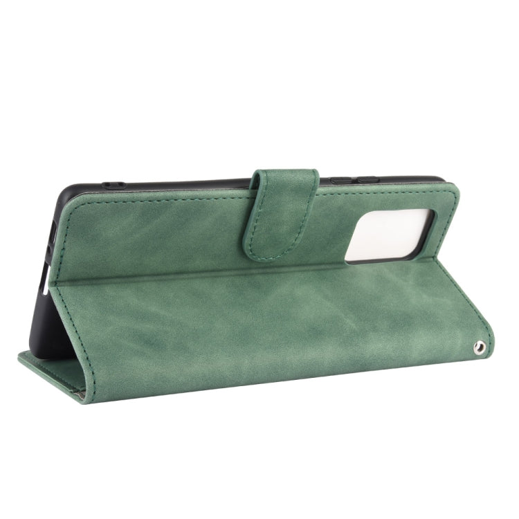 For Samsung Galaxy A91 / M80s Solid Color Skin Feel Magnetic Buckle Horizontal Flip Calf Texture PU Leather Case with Holder & Card Slots & Wallet