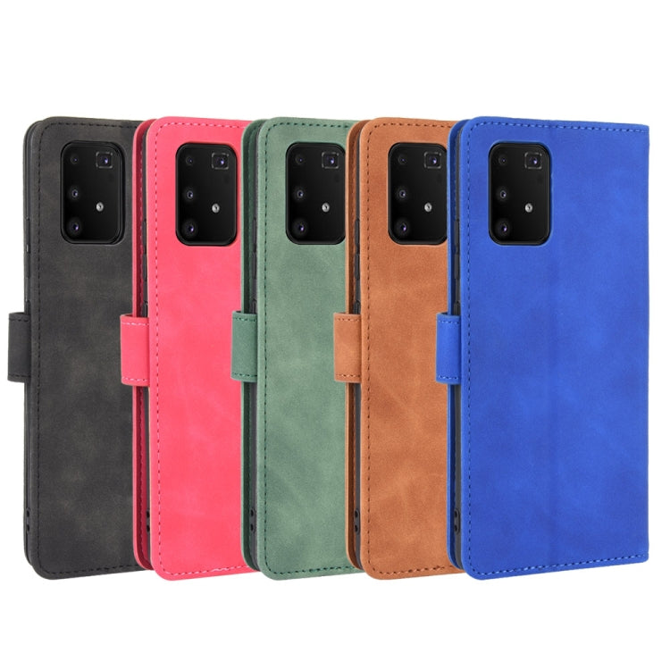For Samsung Galaxy A91 / M80s Solid Color Skin Feel Magnetic Buckle Horizontal Flip Calf Texture PU Leather Case with Holder & Card Slots & Wallet