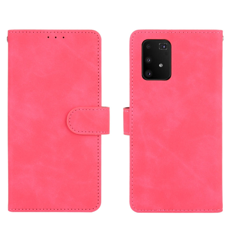 For Samsung Galaxy A91 / M80s Solid Color Skin Feel Magnetic Buckle Horizontal Flip Calf Texture PU Leather Case with Holder & Card Slots & Wallet
