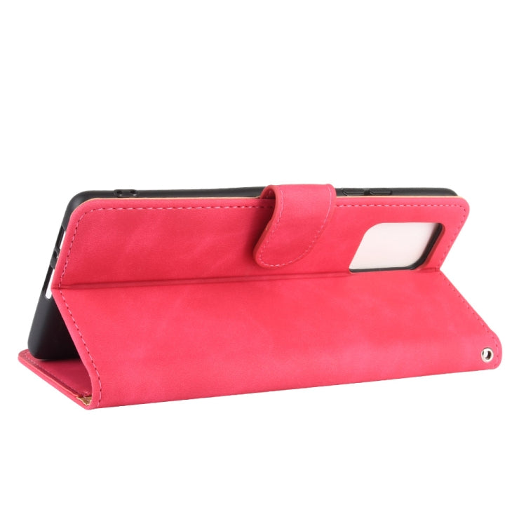 For Samsung Galaxy A91 / M80s Solid Color Skin Feel Magnetic Buckle Horizontal Flip Calf Texture PU Leather Case with Holder & Card Slots & Wallet