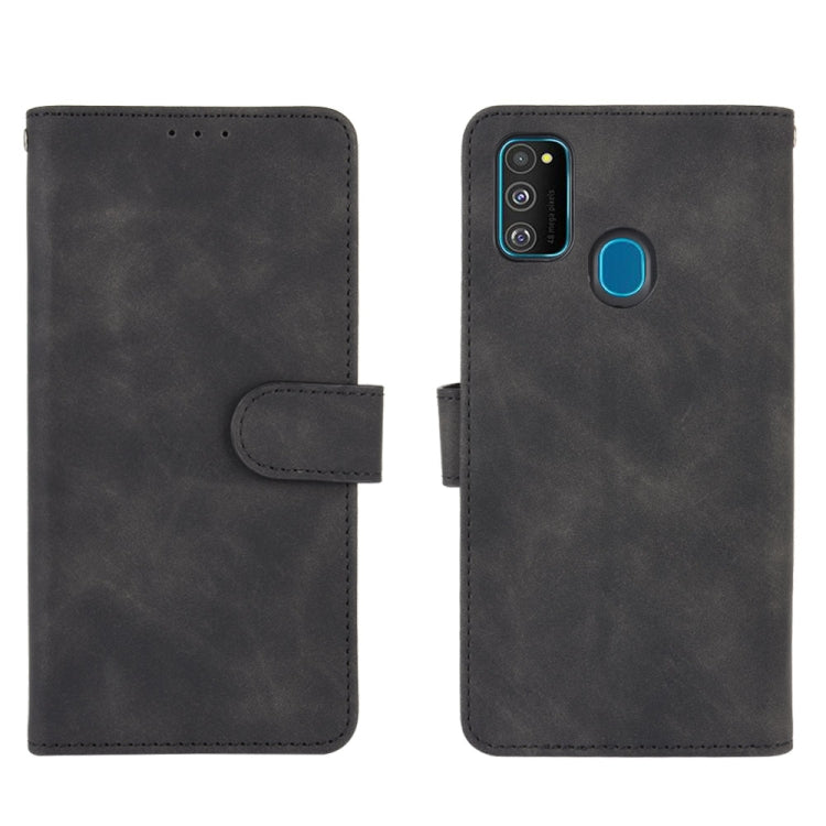 For Samsung Galaxy M30s / M21 Solid Color Skin Feel Magnetic Buckle Horizontal Flip Calf Texture PU Leather Case with Holder & Card Slots & Wallet