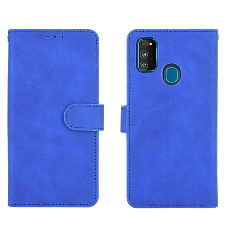 For Samsung Galaxy M30s / M21 Solid Color Skin Feel Magnetic Buckle Horizontal Flip Calf Texture PU Leather Case with Holder & Card Slots & Wallet