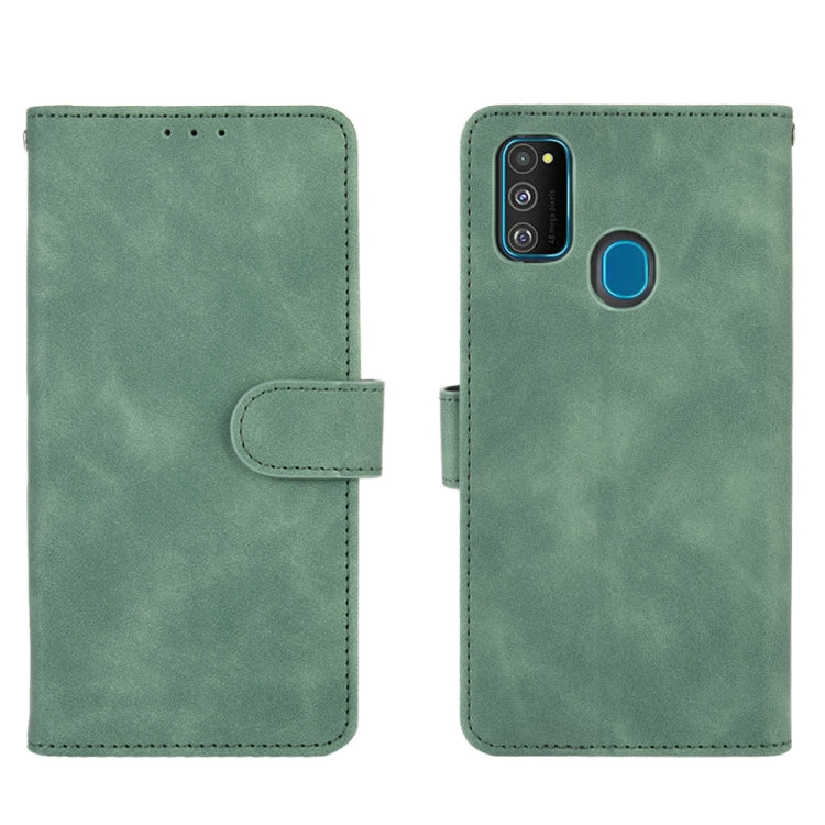 For Samsung Galaxy M30s / M21 Solid Color Skin Feel Magnetic Buckle Horizontal Flip Calf Texture PU Leather Case with Holder & Card Slots & Wallet