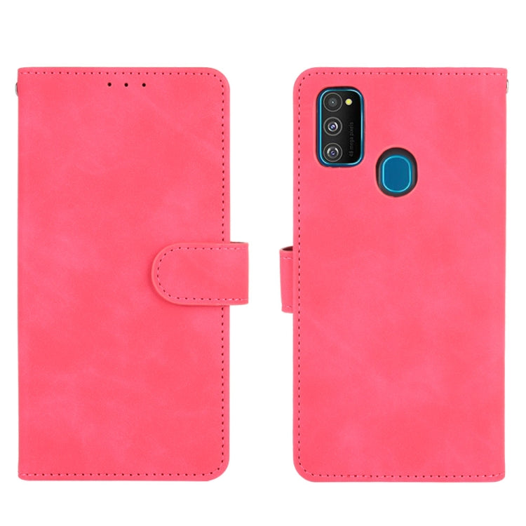 For Samsung Galaxy M30s / M21 Solid Color Skin Feel Magnetic Buckle Horizontal Flip Calf Texture PU Leather Case with Holder & Card Slots & Wallet