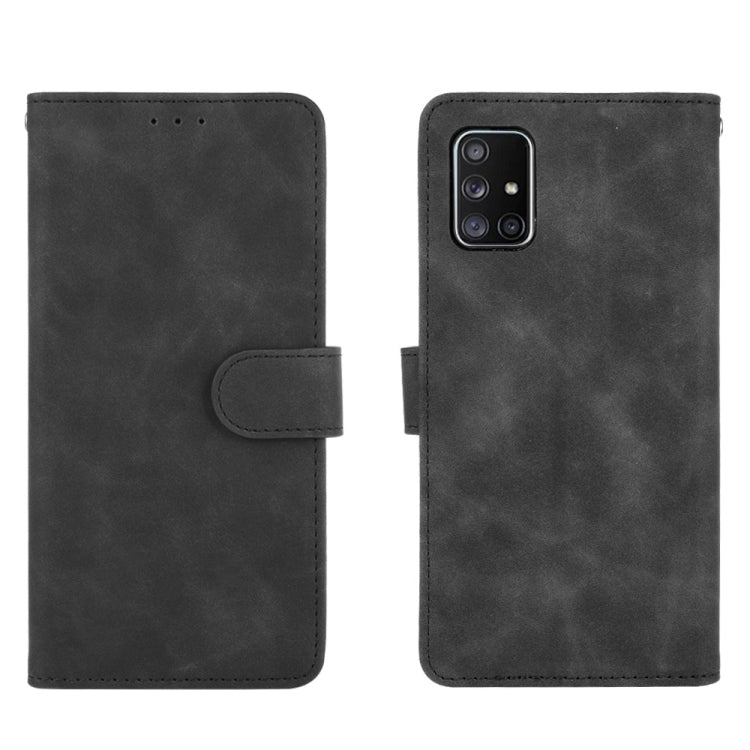For Samsung Galaxy A71 Solid Color Skin Feel Magnetic Buckle Horizontal Flip Calf Texture PU Leather Case with Holder & Card Slots & Wallet
