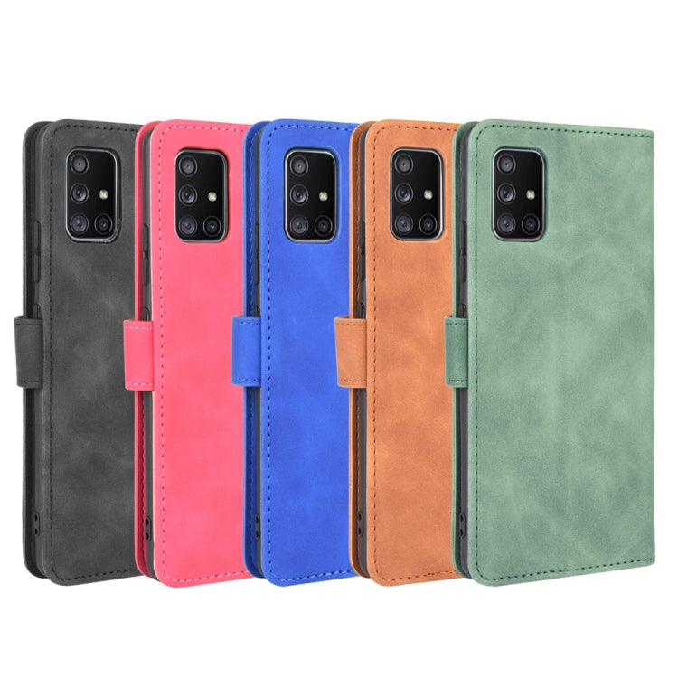For Samsung Galaxy A71 Solid Color Skin Feel Magnetic Buckle Horizontal Flip Calf Texture PU Leather Case with Holder & Card Slots & Wallet