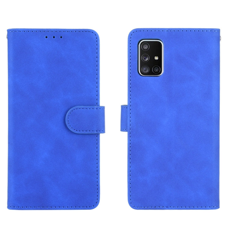 For Samsung Galaxy A71 Solid Color Skin Feel Magnetic Buckle Horizontal Flip Calf Texture PU Leather Case with Holder & Card Slots & Wallet