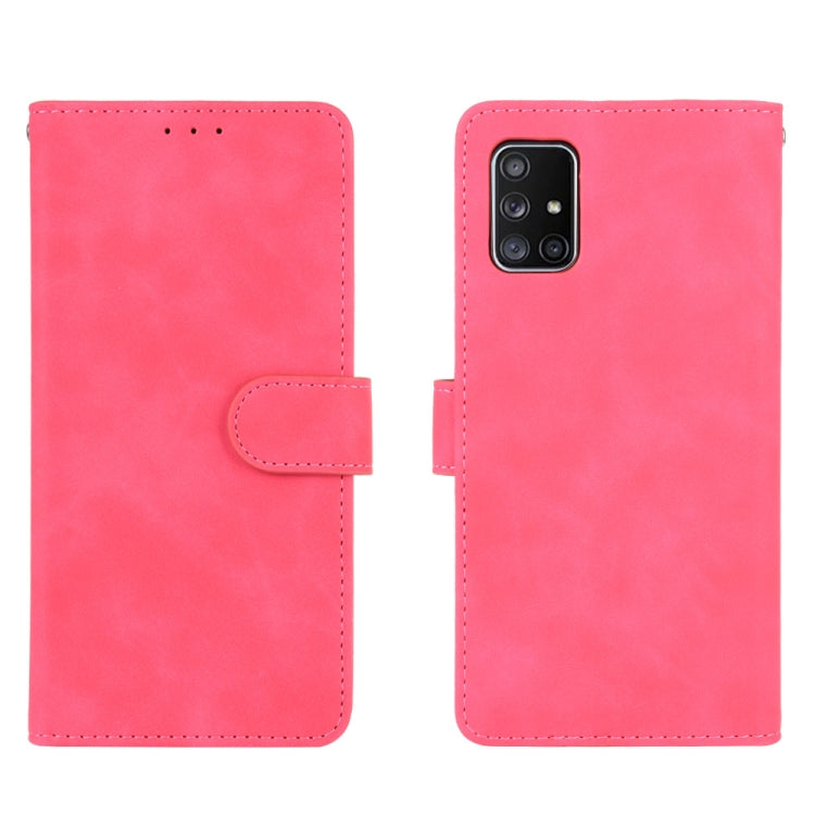 For Samsung Galaxy A71 Solid Color Skin Feel Magnetic Buckle Horizontal Flip Calf Texture PU Leather Case with Holder & Card Slots & Wallet