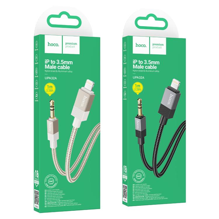 hoco UPA32A 8 Pin to 3.5mm Male Clever Digital Audio Conversion Cable, Length:1m