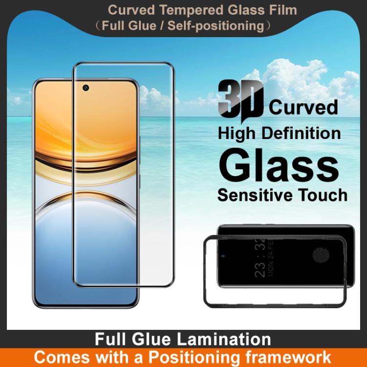 For vivo Y300 Pro imak 3D Curved Tempered Glass Film, Full Glue Positioning Version