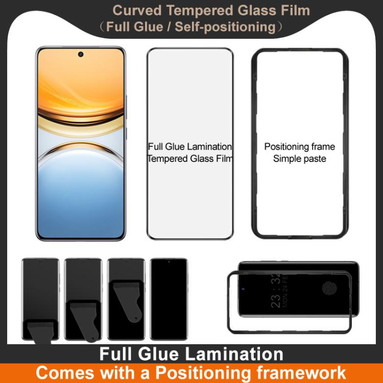 For vivo Y300 Pro imak 3D Curved Tempered Glass Film, Full Glue Positioning Version