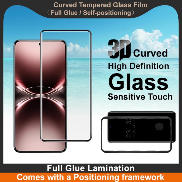For vivo X200 Ultra 5G imak 3D Curved Tempered Glass Film, Full Glue Positioning Version