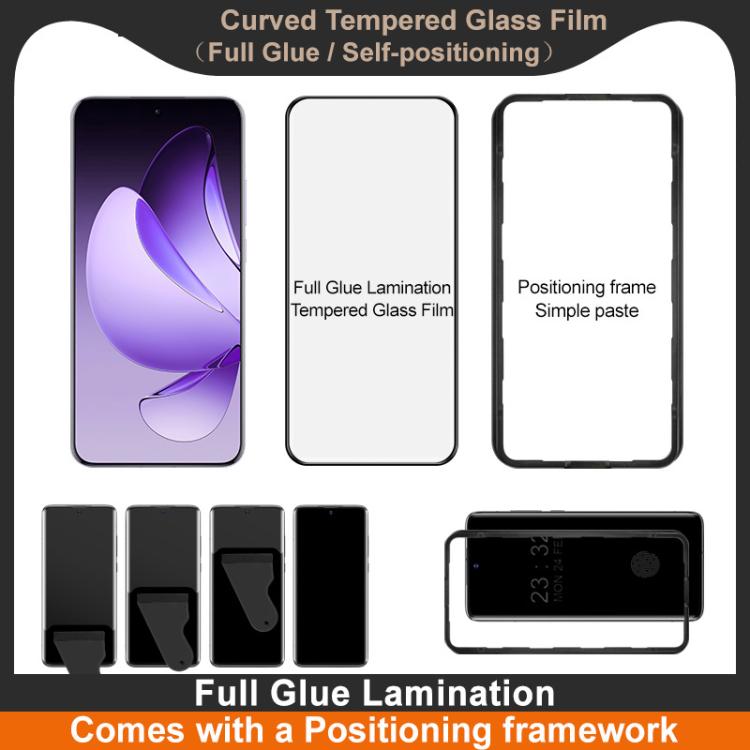 For OPPO Reno13 Pro 5G imak 3D Curved Tempered Glass Film, Full Glue Positioning Version