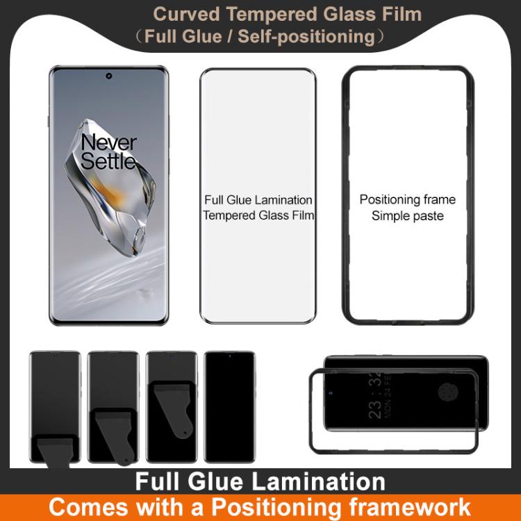 For OnePlus 12 imak 3D Curved Tempered Glass Film, Full Glue Positioning Version