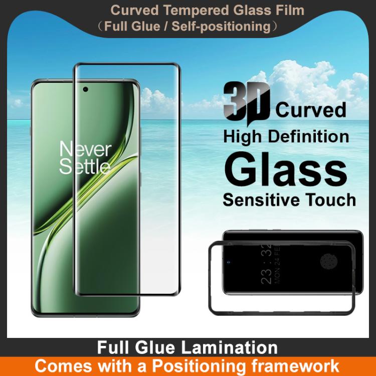 For OnePlus Ace 3 / 12R imak 3D Curved Tempered Glass Film, Full Glue Positioning Version