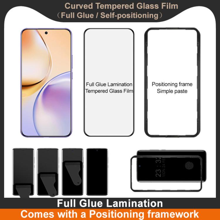 For Realme 14 Pro+ imak 3D Curved Tempered Glass Film, Full Glue Positioning Version
