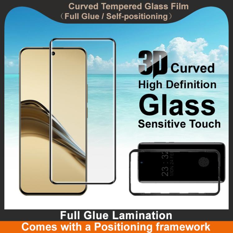 For Realme 14 Pro Lite 5G imak 3D Curved Tempered Glass Film, Full Glue Positioning Version