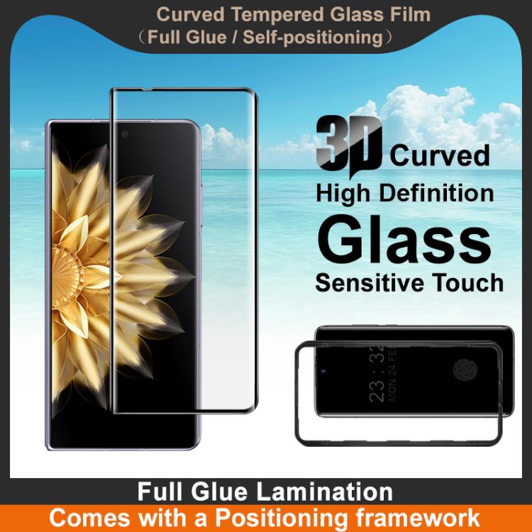For Honor Magic V2 imak 3D Curved Tempered Glass Film, Full Glue Positioning Version
