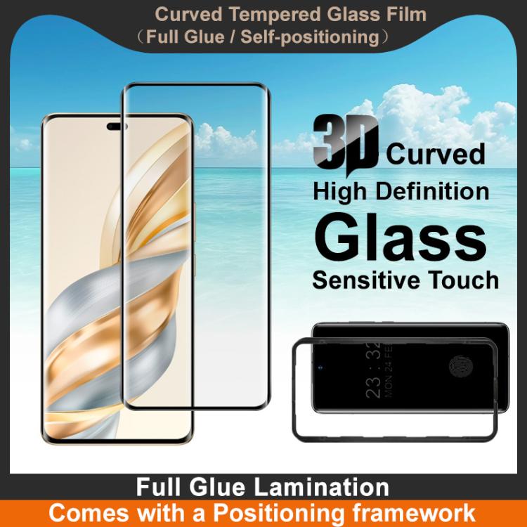 For Honor X60 Pro / X9c imak 3D Curved Tempered Glass Film, Full Glue Positioning Version