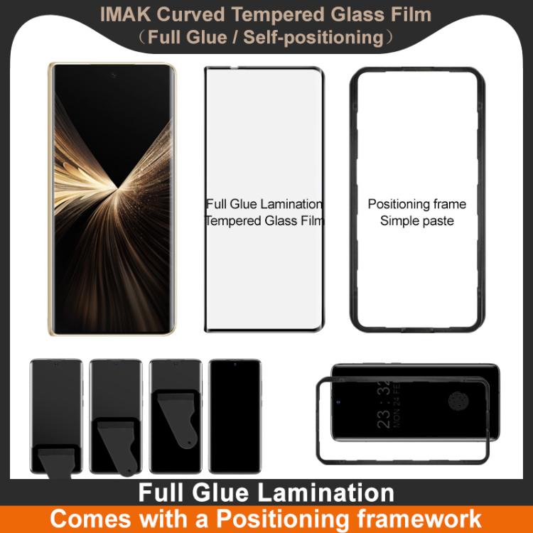 For Honor Magic V5 imak 3D Curved Tempered Glass Film, Full Glue Positioning Version