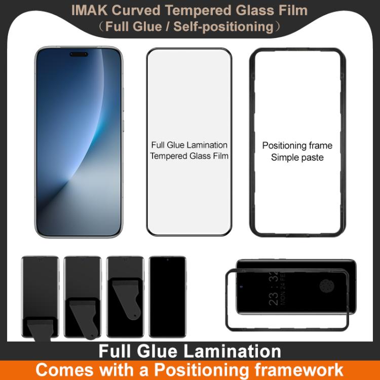 For Honor Magic8 Pro imak 3D Curved Tempered Glass Film, Full Glue Positioning Version