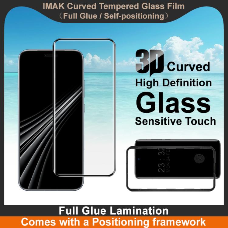 For Honor Magic8 RSR Porsche Design imak 3D Curved Tempered Glass Film, Full Glue Positioning Version