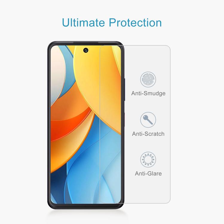 For ZTE Blade V60 10pcs 0.26mm 9H 2.5D Tempered Glass Film