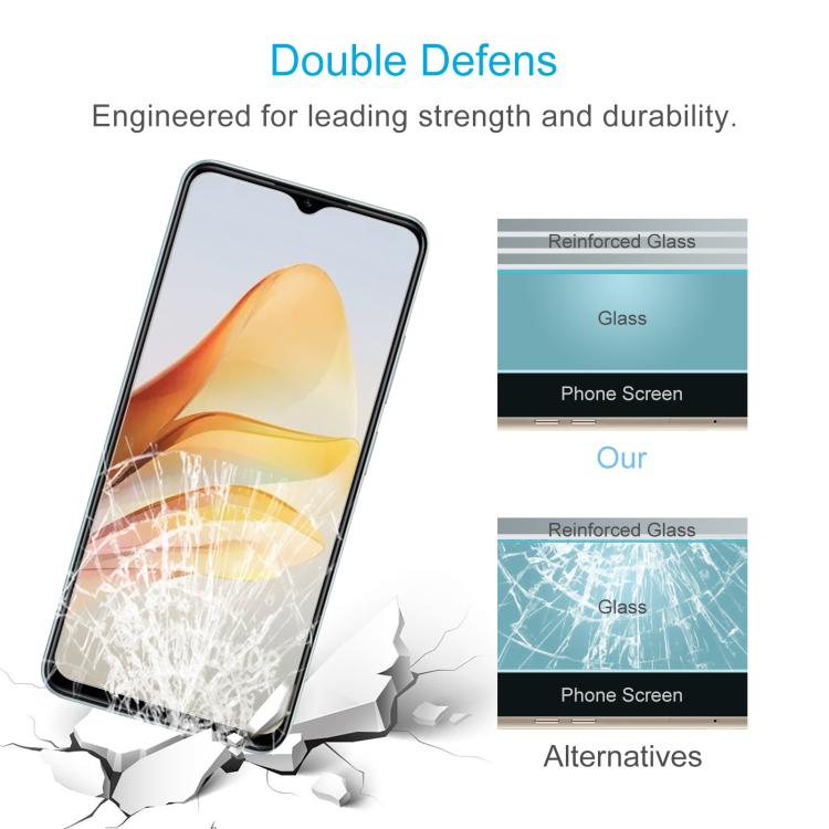 For ZTE Voyage 41 5G 10pcs 0.26mm 9H 2.5D Tempered Glass Film
