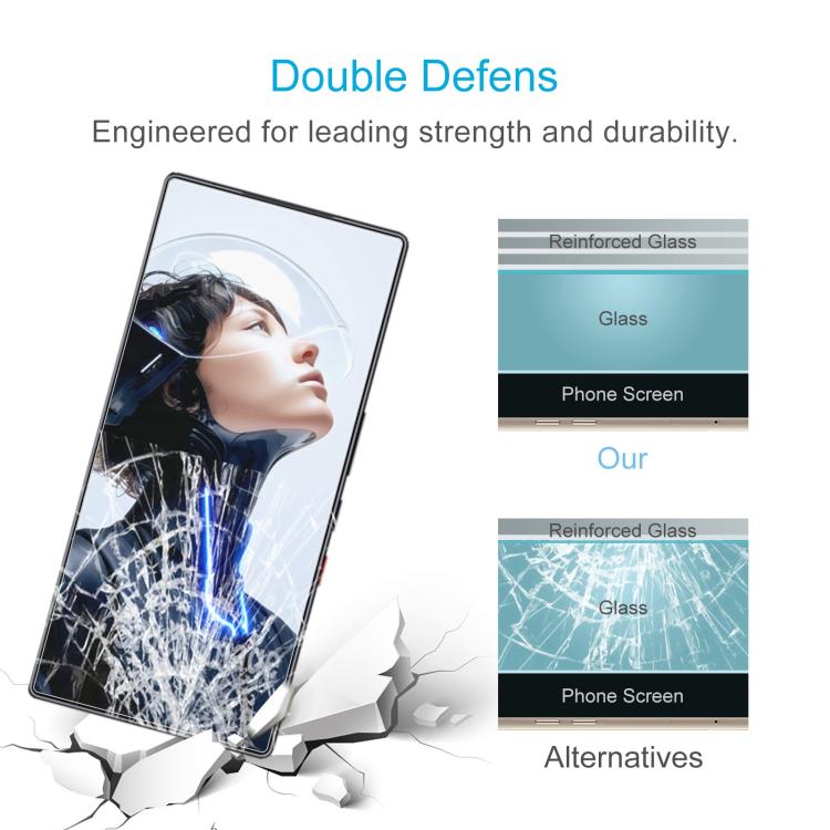 For ZTE nubia RedMagic 11 Pro+ 10pcs 0.26mm 9H 2.5D Tempered Glass Film