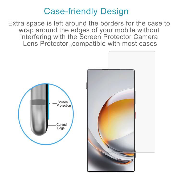 For ZTE nubia Z80 Ultra 10pcs 0.26mm 9H 2.5D Tempered Glass Film