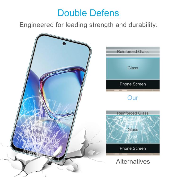 For ZTE nubia V80 Design 10pcs 0.26mm 9H 2.5D Tempered Glass Film