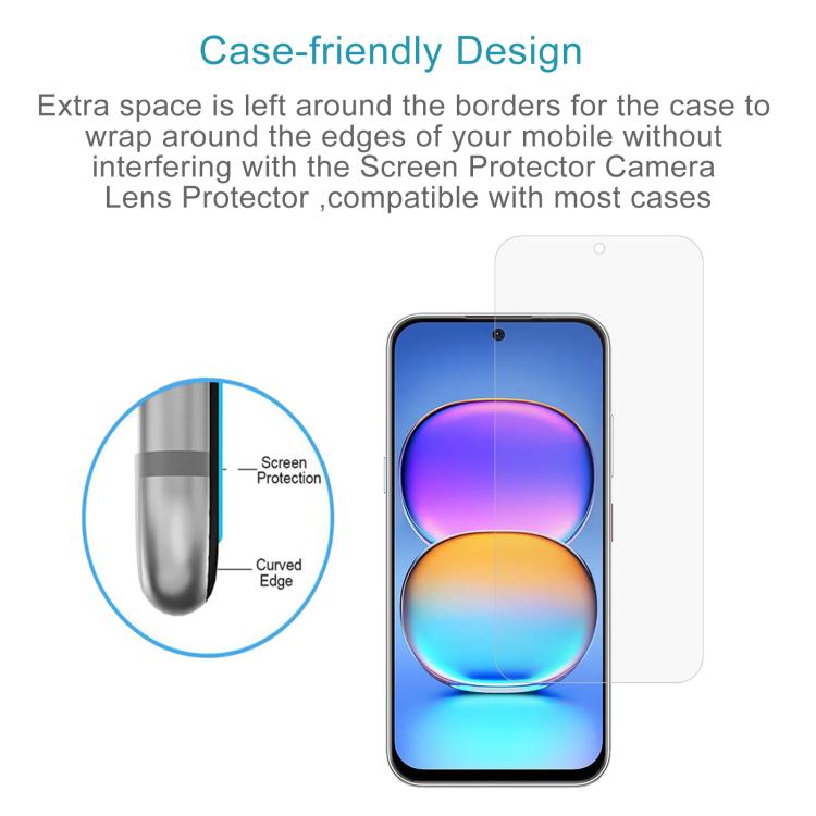 For ZTE Blade V80 Pro 10pcs 0.26mm 9H 2.5D Tempered Glass Film
