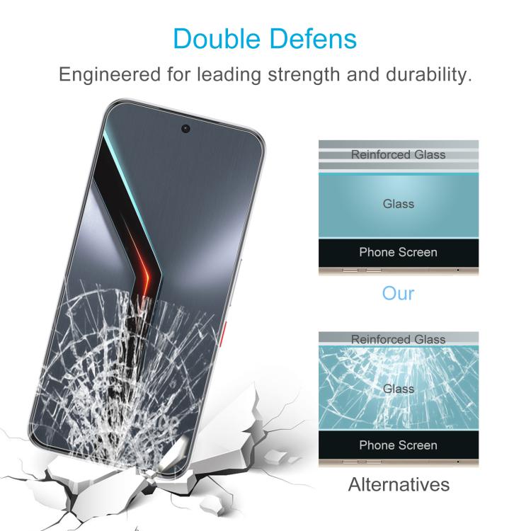 For ZTE nubia Neo 5 GT 5G 10pcs 0.26mm 9H 2.5D Tempered Glass Film