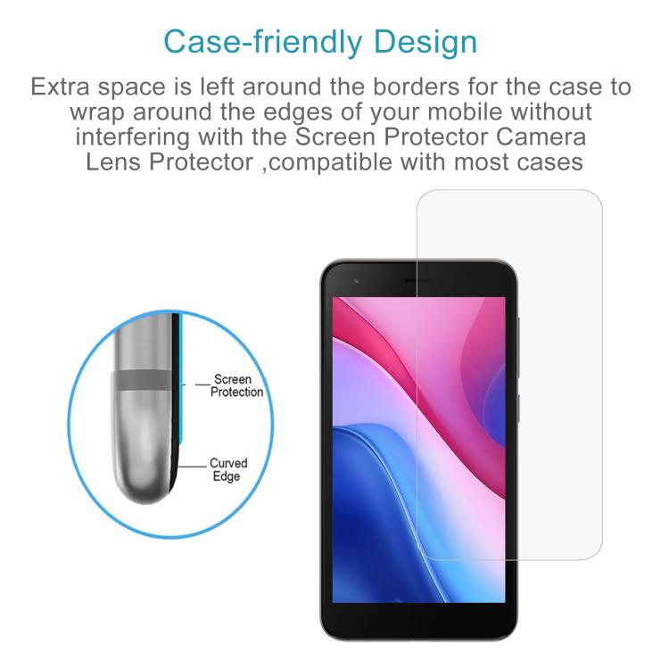 For ZTE Blade A35 Core 10pcs 0.26mm 9H 2.5D Tempered Glass Film