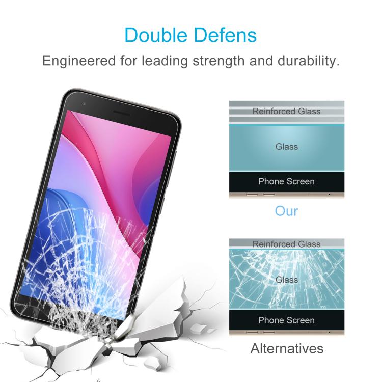 For ZTE Blade A35 Core 10pcs 0.26mm 9H 2.5D Tempered Glass Film
