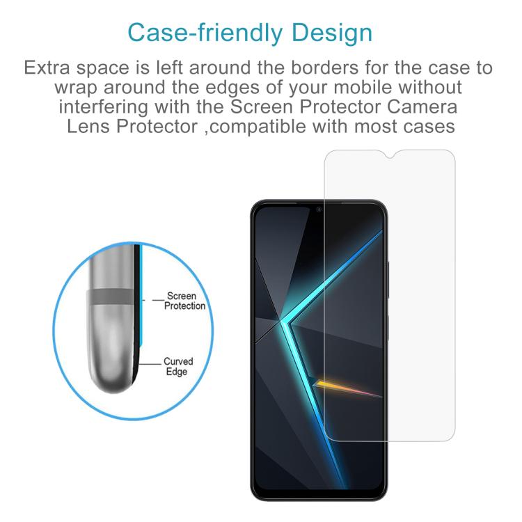 For ZTE nubia Neo 5 5G 10pcs 0.26mm 9H 2.5D Tempered Glass Film