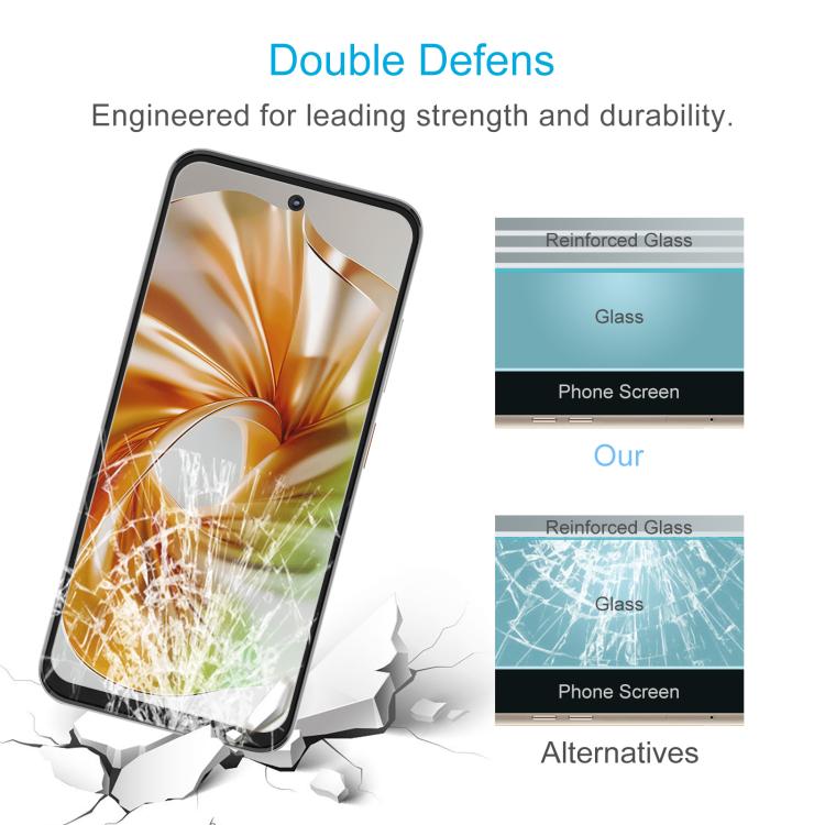 For ZTE nubia Focus 2 5G 50pcs 0.26mm 9H 2.5D Tempered Glass Film