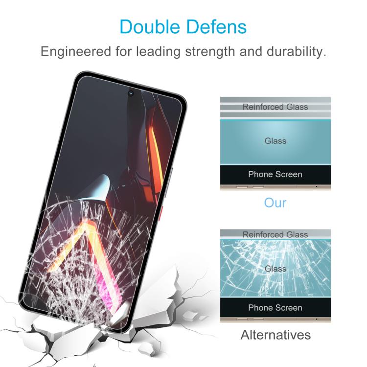 For ZTE nubia Neo 3 GT 5G 50pcs 0.26mm 9H 2.5D Tempered Glass Film
