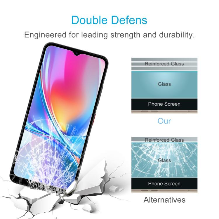 For ZTE Blade A35e 4G 50pcs 0.26mm 9H 2.5D Tempered Glass Film