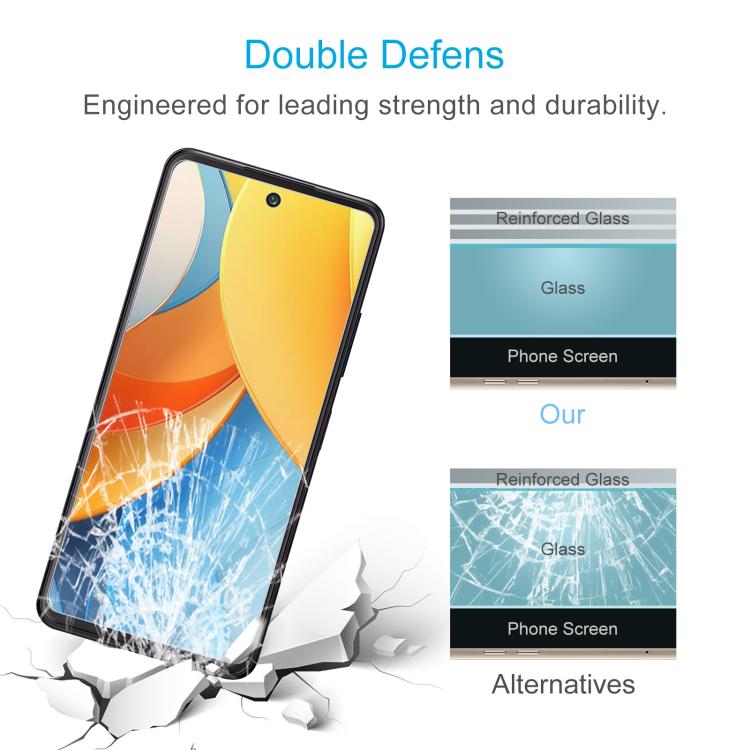 For ZTE Blade V60 50pcs 0.26mm 9H 2.5D Tempered Glass Film