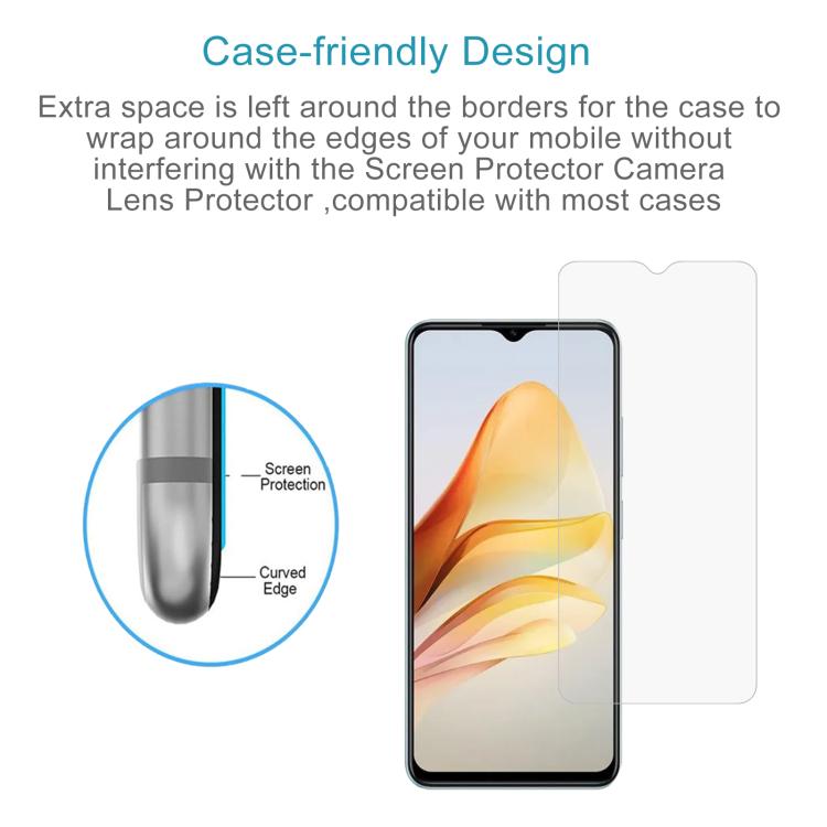 For ZTE Voyage 41 5G 50pcs 0.26mm 9H 2.5D Tempered Glass Film