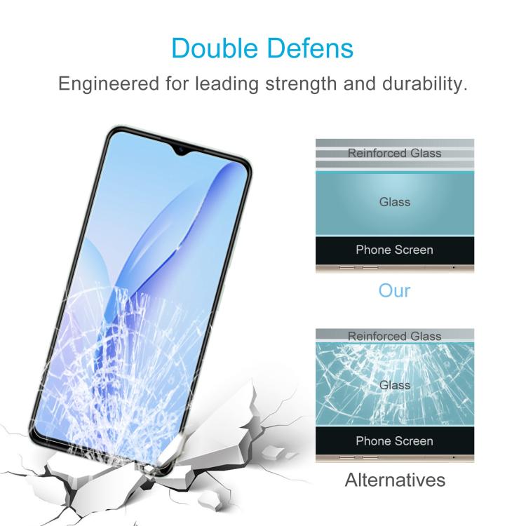For ZTE Fresh 50 50pcs 0.26mm 9H 2.5D Tempered Glass Film