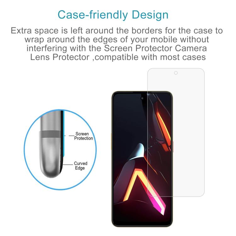 For ZTE nubia Neo 3 50pcs 0.26mm 9H 2.5D Tempered Glass Film