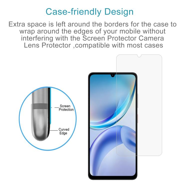 For ZTE Blade A36 4G 50pcs 0.26mm 9H 2.5D Tempered Glass Film